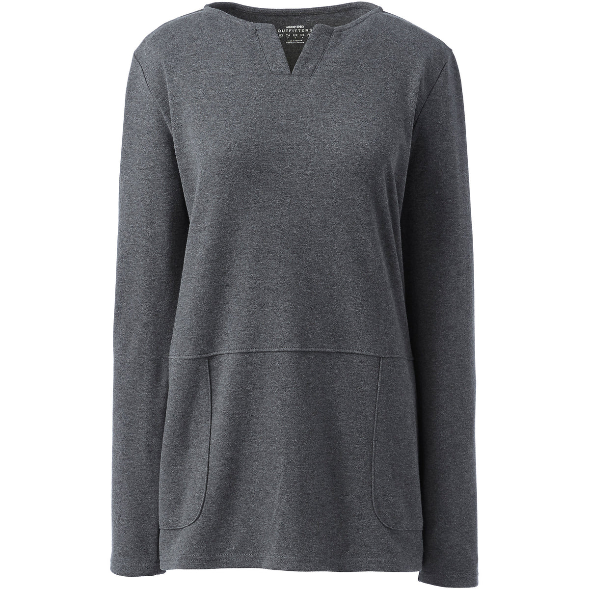 School Uniform Women's Cotton Polyester Long Sleeve Tunic with Pockets