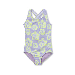 Girls Plus Chlorine Resistant One Piece Swimsuit