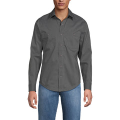 School Uniform Men's Big Ripstop Long Sleeve Utility Work Shirt