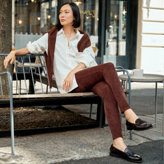 Women's Tall Sport Knit High Rise Corduroy Leggings