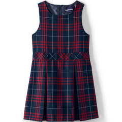 Girls Plus Plaid Jumper Top of Knee