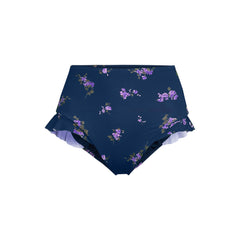 Women's Plus Size Ruffle High Waisted High Leg Bikini Bottoms