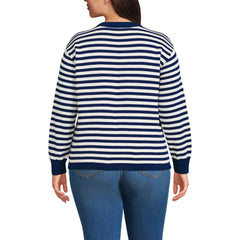 Women's Plus Size Drifter Jacquard Crew Neck Sweater