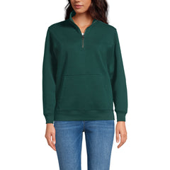 School Uniform Unisex Big Long Sleeve Quarter Zip Mock Neck Sweatshirt