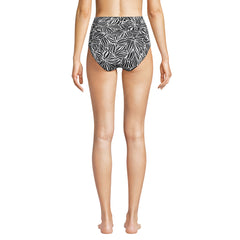 Women's Chlorine Resistant Pinchless High Waisted Bikini Bottoms