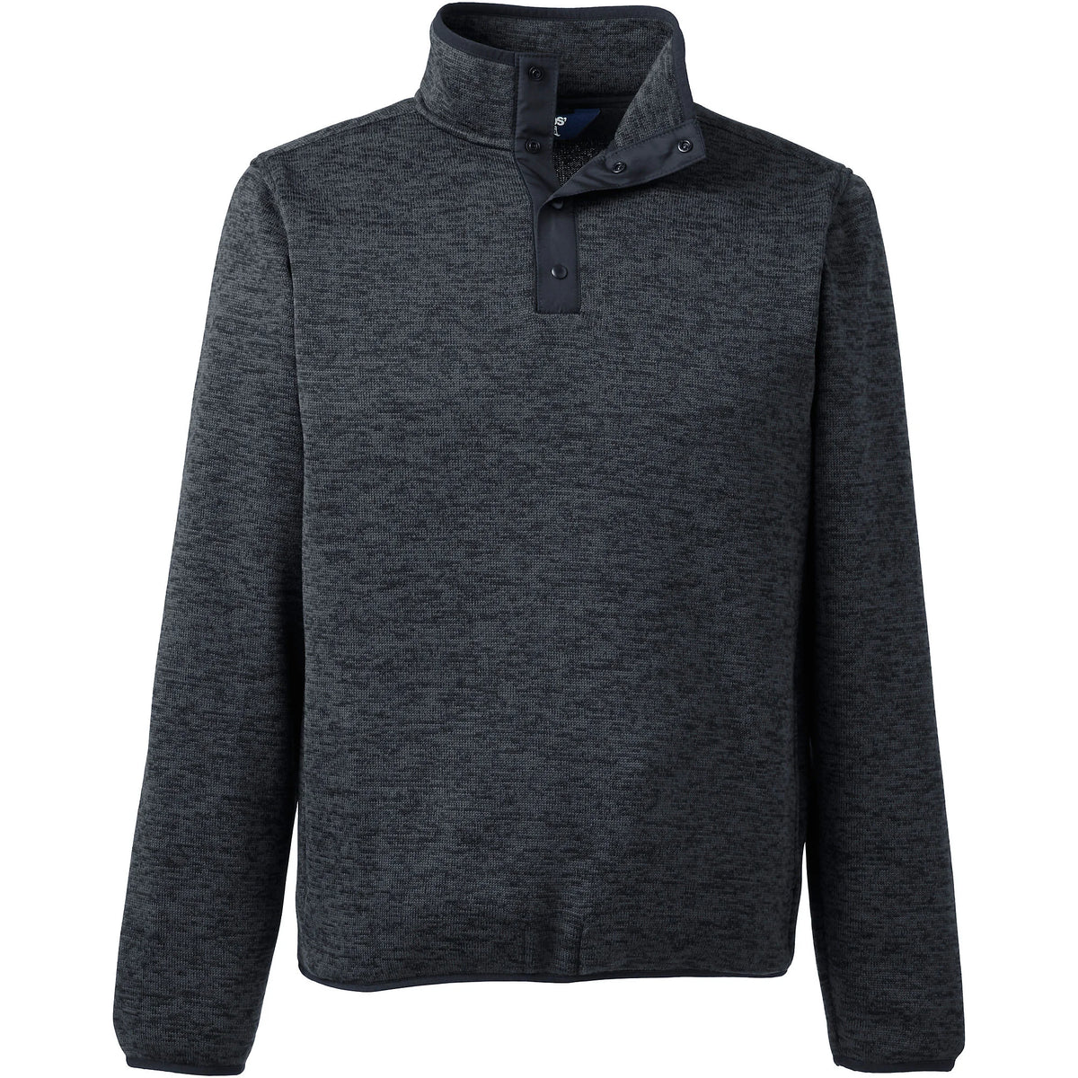 Unisex Big Sweater Fleece Snapneck Pullover