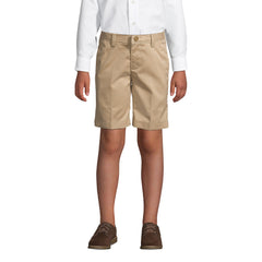 School Uniform Boys Husky Plain Front Wrinkle Resistant Chino Shorts