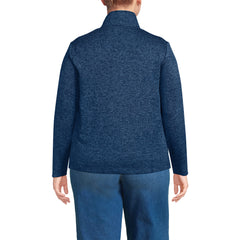 School Uniform Women's Plus Sweater Fleece Zip Front Jacket