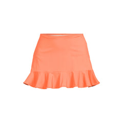 Women's Plus Size Ruffle Hem Mini Swim Skirt