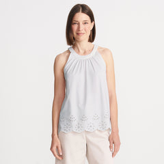 Women's Lightweight Jersey Eyelet Tank Top