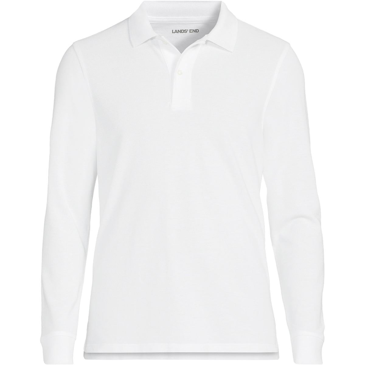 School Uniform Men's Long Sleeve Mesh Polo Shirt