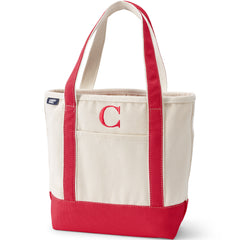 Pre-Monogrammed Letter C Canvas Tote Bag