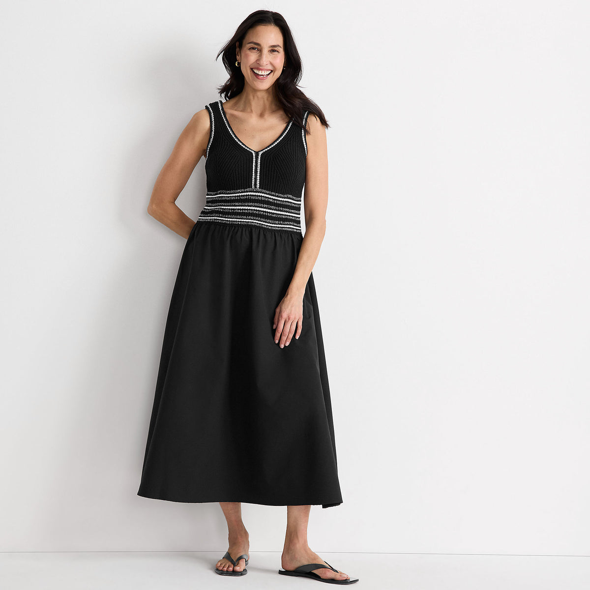 Women's Duet Vneck Sweater Dress