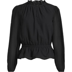 Women's Plus Size Chiffon Peplum Top