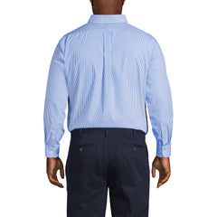 Men's Big and Tall No Iron Supima Cotton Pinpoint Buttondown Collar Dress Shirt