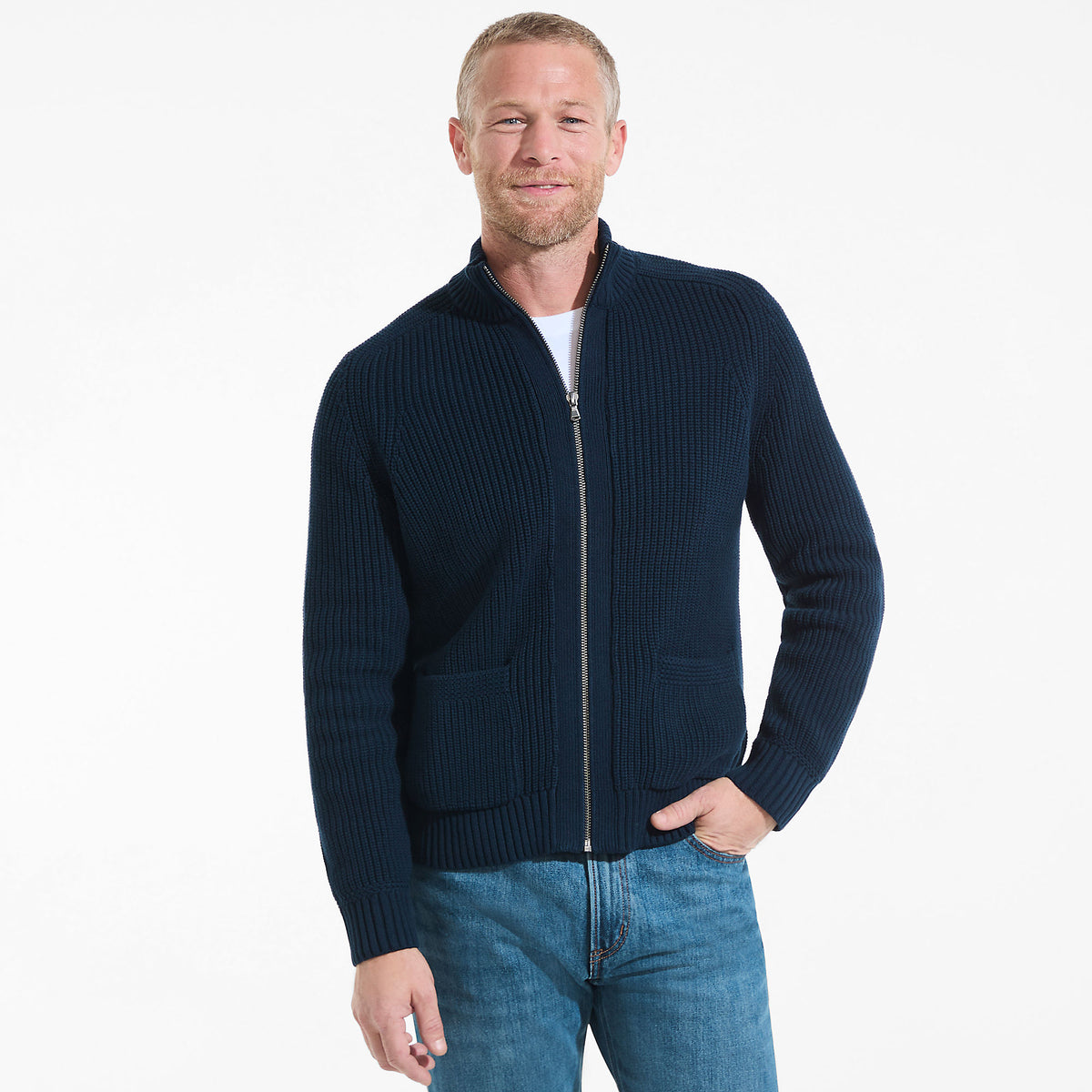 Men's Long Sleeve Drifter Full Zip Cardigan Sweater
