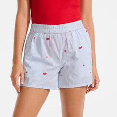 Women's Poplin Sleep Boxer Shorts