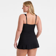 Women's Plus Size SlenderSuit Grecian Mini Swim Dress
