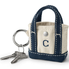 Pre-Monogrammed Letter C Micro Canvas Tote