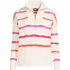 Women's Drifter Cable Quarter Zip Sweater