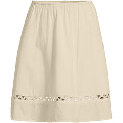 Women's Voile Ladder Trim Above the Knee Skirt