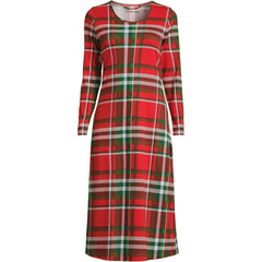 Women's Cotton Long Sleeve Midcalf Nightgown