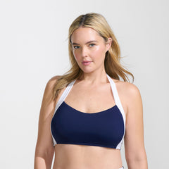 Women's Plus Size Seamed Halter Bikini Top