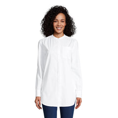 Women's Petite Cotton A-Line Long Sleeve Tunic Top