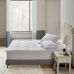 Farm to Home Organic Cotton 2" Gusseted Down Alternative Mattress Topper