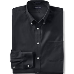 School Uniform Men's Big and Tall Long Sleeve Buttondown No Iron Broadcloth Shirt