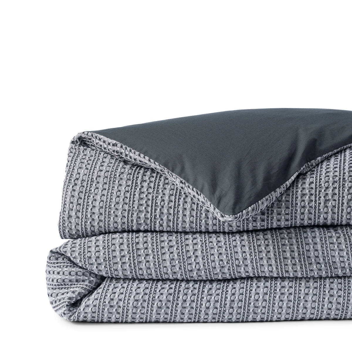 Cotton Matelasse Textured Stripe Duvet Bed Cover