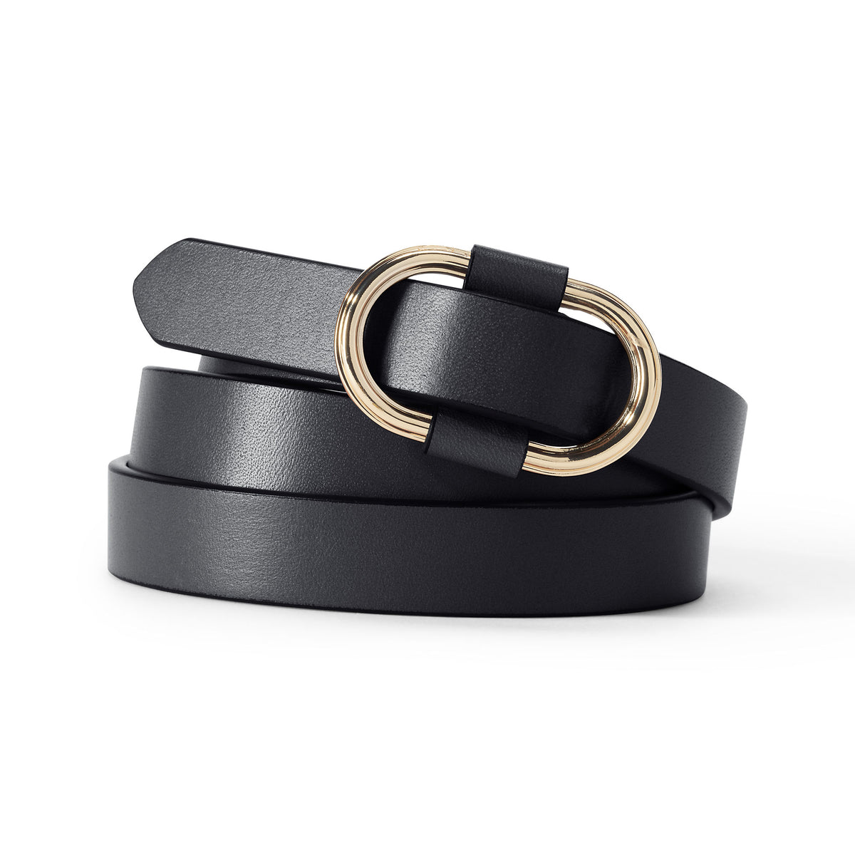 Women's Adjustable Skinny Leather Belt