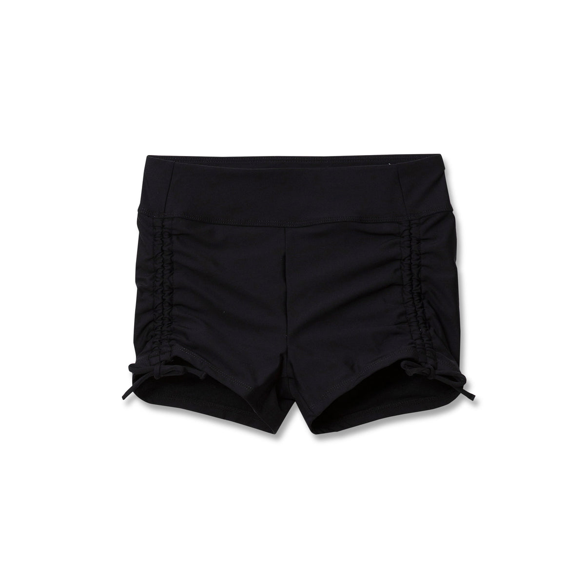 Girls Chlorine Resistant Ruched Swim Boyshort