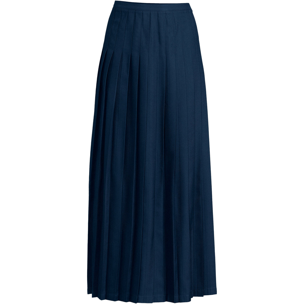 Girls Solid Pleated Skirt Ankle Length