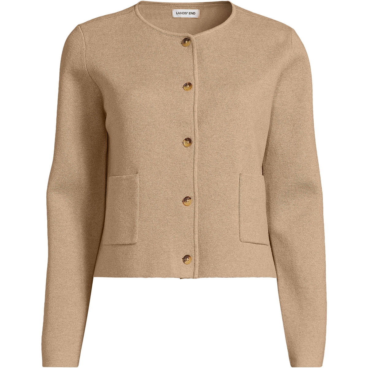 Women's Plus Size Fine Gauge Cotton Milano Blazer Sweater