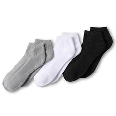 Women's Soft Half Cushion Quarter Crew Socks 3 Pack