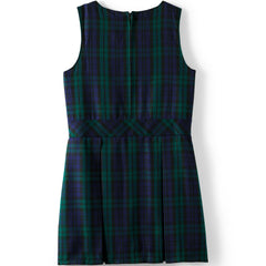 Girls Top of Knee Plaid Jumper