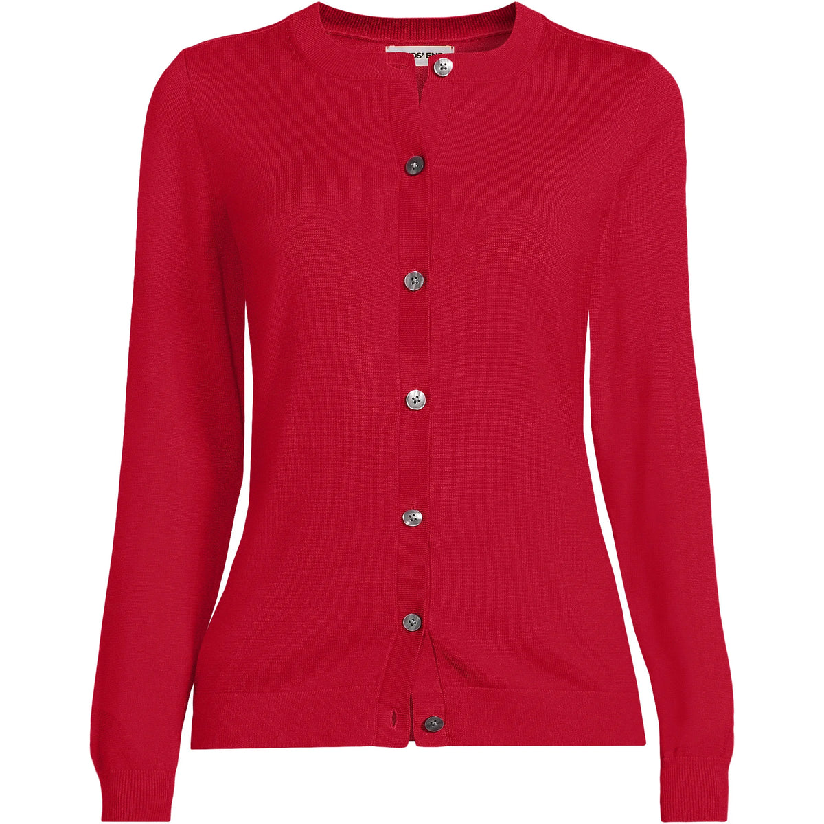 Women's Tall Cotton Modal Crew Neck Cardigan Sweater
