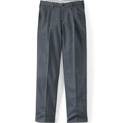 Men's Big and Tall No Iron Comfort Waist Traditional Fit Pleated Front Chino Pant