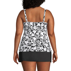 Women's Plus Size Sweetheart Wrap Underwire Tankini Top