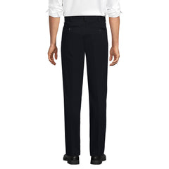 Men's Long No Iron Traditional Fit Pleated Front Chino Pant