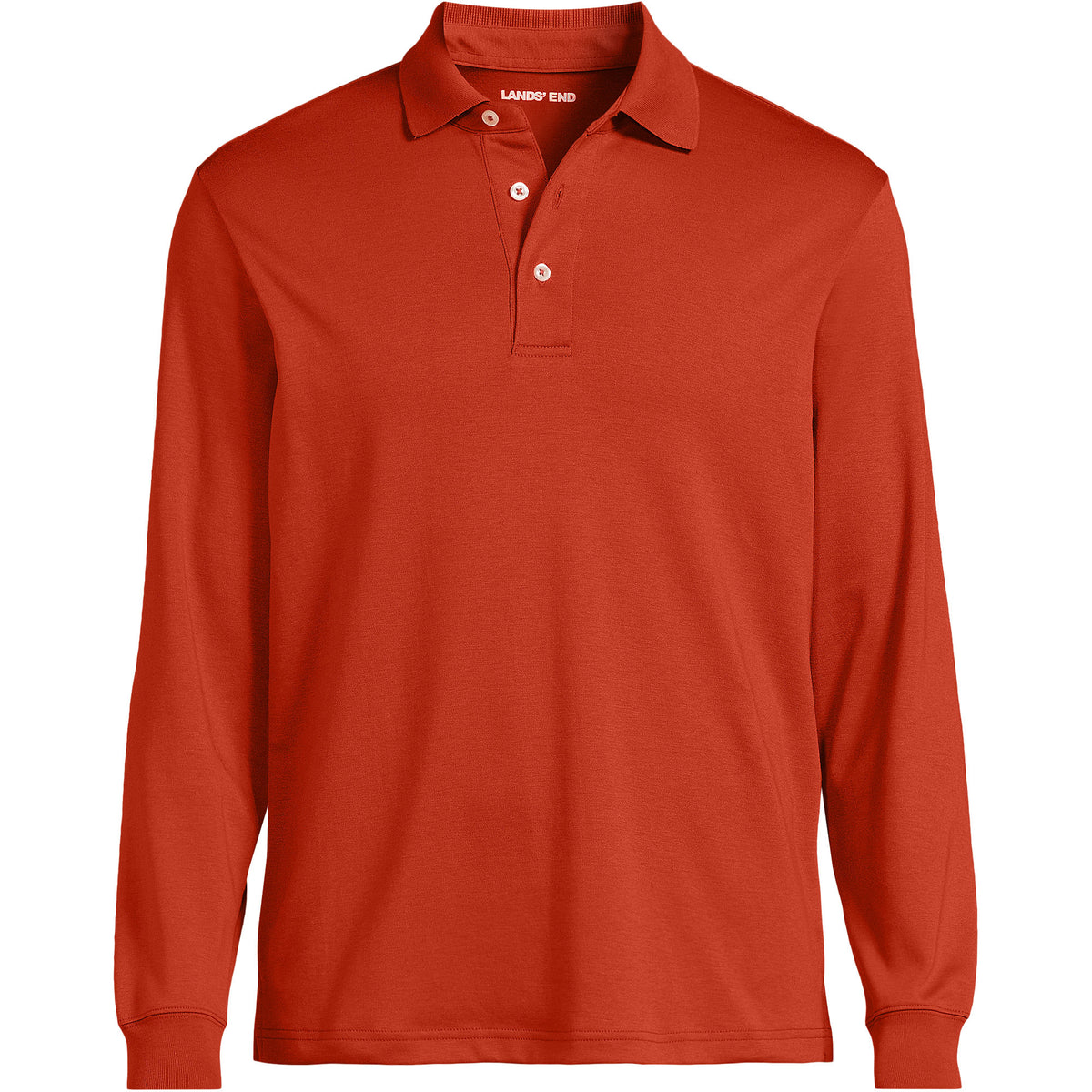 Men's Long Sleeve Cotton Supima Polo Shirt