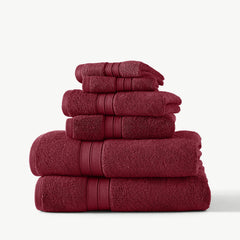 Blue Loom Liam Odor Resistant Cotton 6 Piece Bath Towel Set