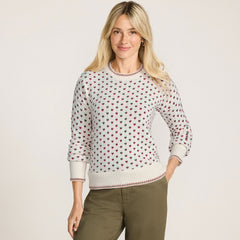 Women's Drifter All Over Jacquard Jersey Crew Neck Sweater