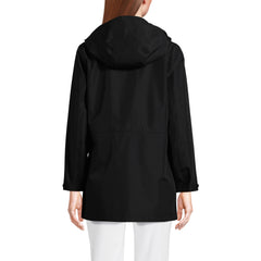 Women's Waterproof Hooded Packable Rain Jacket