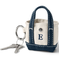 Pre-Monogrammed Letter E Micro Canvas Tote