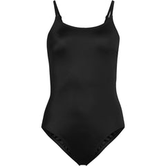 Women's Tugless Thin Strap One Piece Swimsuit