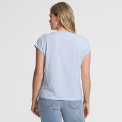 Women's Cap Sleeve Supima Cotton Crew Neck Tee