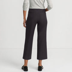 Women's Bi Stretch High Rise Pintuck Wide Leg Crop Pants