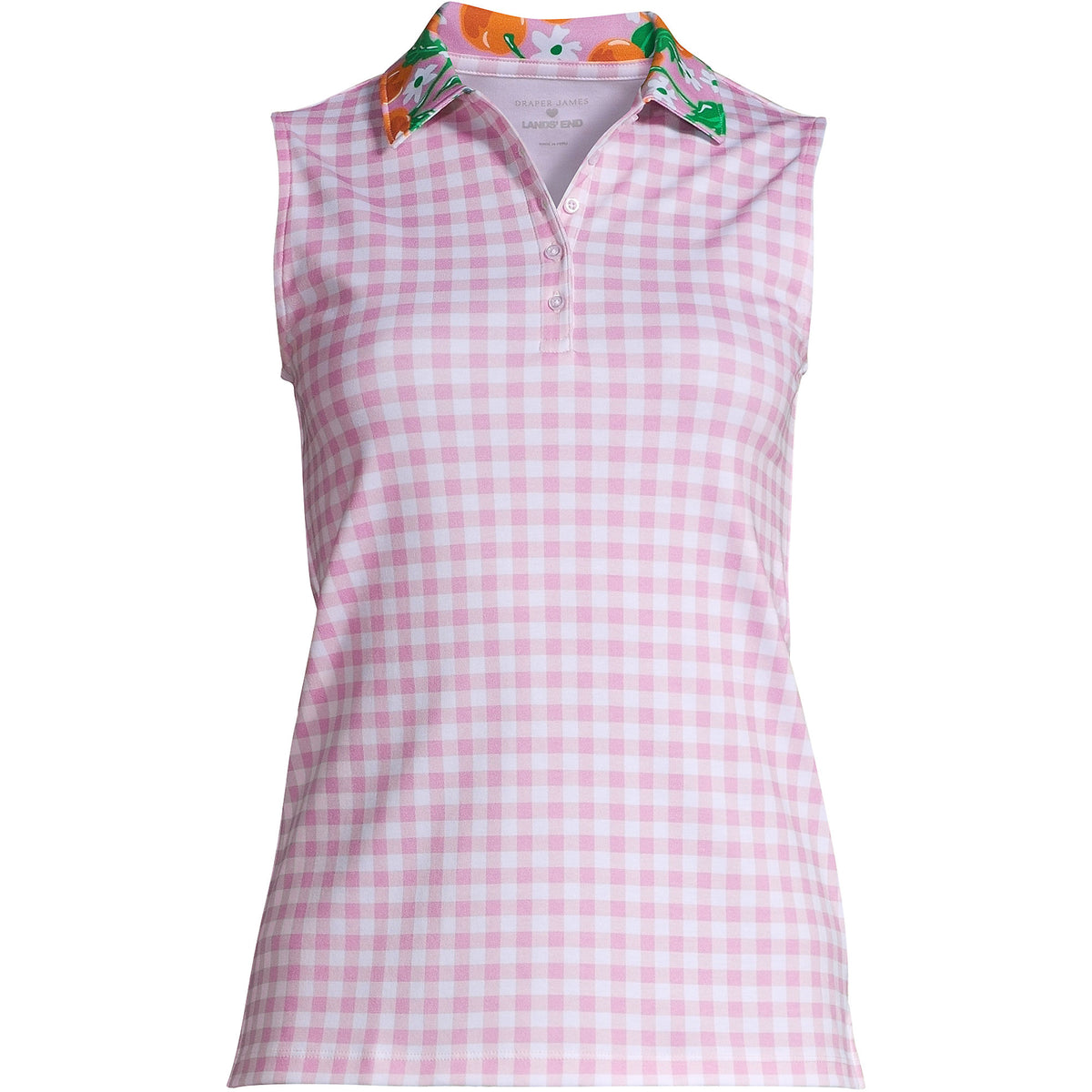 Draper James x Lands' End Women's Sleeveless Supima Polo Shirt